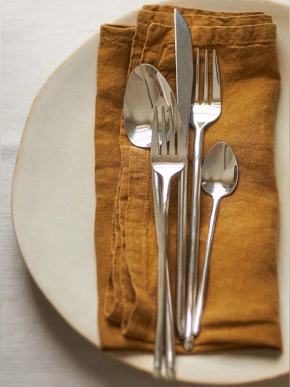 Anthropology Spindle Silver 20-Piece Place Setting (4 Sets of 5 Piece)